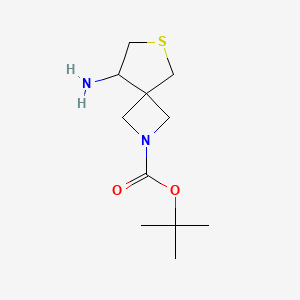 molecular formula C11H20N2O2S B8050136 Tert-butyl 8-amino-6-thia-2-azaspiro[3.4]octane-2-carboxylate 