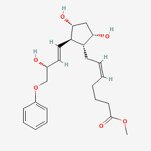 molecular formula C23H32O6 B8050310 methyl (Z)-7-[(1R,2R,3R,5S)-3,5-dihydroxy-2-[(E,3R)-3-hydroxy-4-phenoxybut-1-enyl]cyclopentyl]hept-5-enoate 