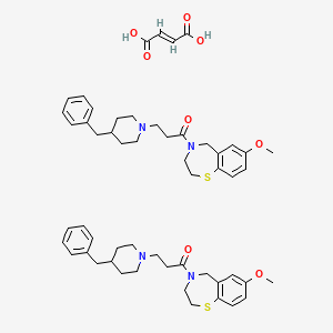 molecular formula C54H68N4O8S2 B8050390 JTV-519 hemifumarate 