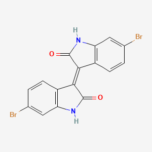 molecular formula C16H8Br2N2O2 B8050740 (3E)-6-bromo-3-(6-bromo-2-oxo-1H-indol-3-ylidene)-1H-indol-2-one 