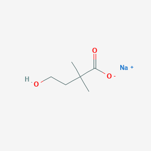 molecular formula C6H11NaO3 B8050751 sodium;4-hydroxy-2,2-dimethylbutanoate 