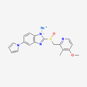 molecular formula C19H17N4NaO2S B8050764 Ilaprazole sodium hydrate 