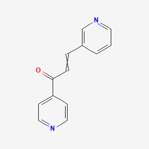 molecular formula C13H10N2O B8050774 3-(3-pyridinyl)-1-(4-pyridinyl)-2-propen-1-one 
