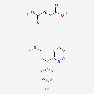 molecular formula C20H23BrN2O4 B8050875 Brompheniramine hydrogen maleate 