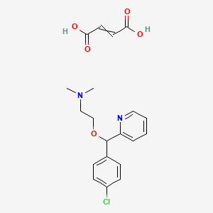molecular formula C20H23ClN2O5 B8050937 CARBINOXAMINE MALEATE 