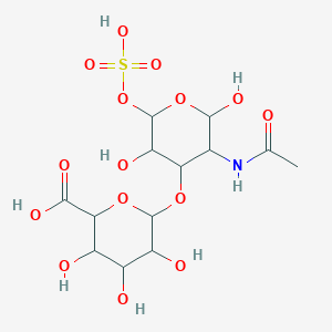 molecular formula C13H21NO15S B8050994 Chondroitin, 4-(hydrogen sulfate), sodium salt 