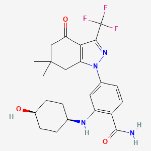 molecular formula C23H27F3N4O3 B8051019 SNX-2112 CAS No. 945626-71-1