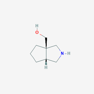molecular formula C8H15NO B8051265 rel-((3aR,6aR)-Octahydrocyclopenta[c]pyrrol-3a-yl)methanol 