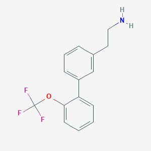 molecular formula C15H14F3NO B8051284 2'-(Trifluoromethoxy)biphenyl-3-ethylamine 