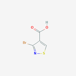 molecular formula C4H2BrNO2S B8051295 3-Bromo-1,2-thiazole-4-carboxylic acid 