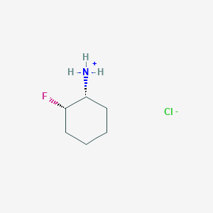 molecular formula C6H13ClFN B8051401 [(1R,2S)-2-fluorocyclohexyl]azanium;chloride 