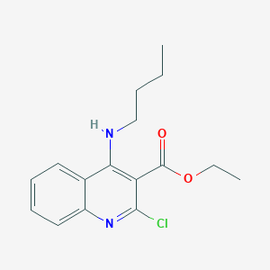 molecular formula C16H19ClN2O2 B8051776 Ethyl 4-butylamino-2-chloroquinoline-3-carboxylate 