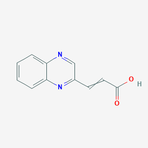 3-Quinoxalin-2-ylprop-2-enoic acid