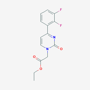 molecular formula C14H12F2N2O3 B8052143 Ethyl [4-(2,3-difluorophenyl)-2-oxopyrimidin-1(2h)-yl]acetate 