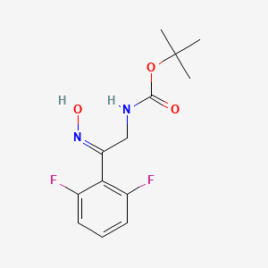 molecular formula C13H16F2N2O3 B8052416 t-Butyl N-[(2z)-2-(2,6-difluorophenyl)-2-(hydroxyimino)ethyl]carbamate 