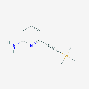 molecular formula C10H14N2Si B8052432 6-((Trimethylsilyl)ethynyl)pyridin-2-amine 