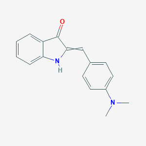 molecular formula C17H16N2O B080526 (2Z)-2-[4-(dimethylamino)benzylidene]-1,2-dihydro-3H-indol-3-one CAS No. 12236-29-2