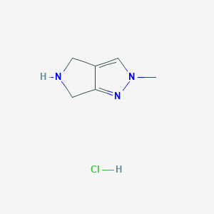 2-Methyl-2,4,5,6-tetrahydropyrrolo[3,4-c]pyrazole hydrochloride