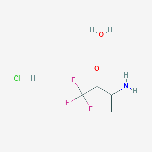 3-Amino-1,1,1-trifluorobutan-2-one hydrate hydrochloride