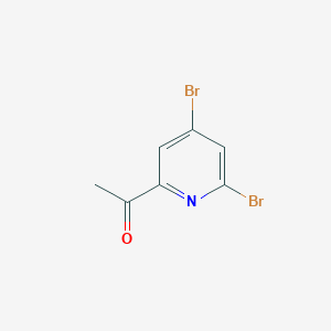 1-(4,6-Dibromopyridin-2-YL)ethanone
