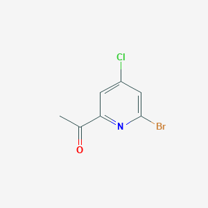 1-(6-Bromo-4-chloropyridin-2-YL)ethanone