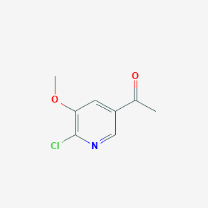 molecular formula C8H8ClNO2 B8052932 1-(6-Chloro-5-methoxypyridin-3-yl)ethanone 
