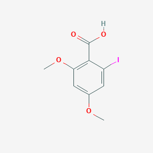 molecular formula C9H9IO4 B8052973 2-Iodo-4,6-dimethoxybenzoic acid 