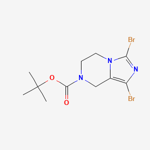 tert-Butyl 1,3-dibromo-5,6-dihydroimidazo[1,5-a]pyrazine-7(8H)-carboxylate