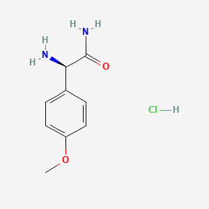 (R)-2-amino-2-(4-methoxyphenyl)acetamide hydrochloride