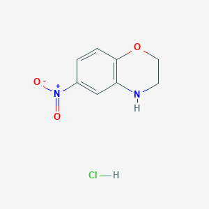 6-Nitro-3,4-dihydro-2H-benzo[b][1,4]oxazine hydrochloride