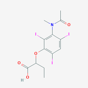 2-(3-(N-Methylacetamido)-2,4,6-triiodophenoxy)butyric acid