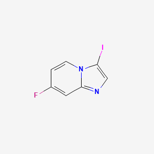 molecular formula C7H4FIN2 B8053857 7-Fluoro-3-iodoimidazo[1,2-a]pyridine 