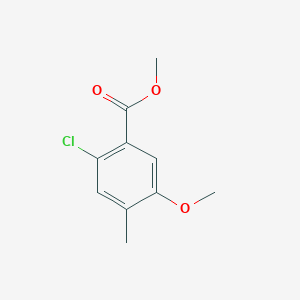 molecular formula C10H11ClO3 B8053918 Methyl 2-chloro-5-methoxy-4-methylbenzoate 