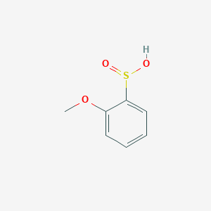 molecular formula C7H8O3S B080541 o-Methoxybenzenesulphinic acid CAS No. 13165-78-1