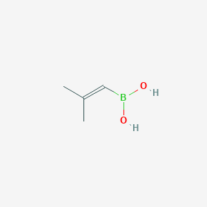molecular formula C4H9BO2 B080547 2,2-Dimethylethenylboronic acid CAS No. 14559-88-7