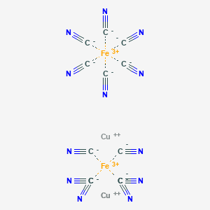 molecular formula C12Cu3Fe2N12 B080550 EINECS 238-901-8 CAS No. 14840-55-2