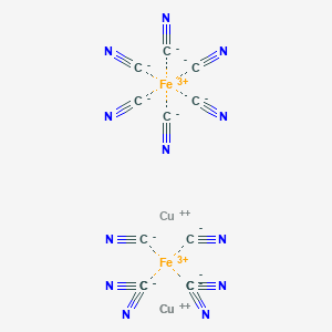 molecular formula C12Cu3Fe2N12 B080550 Tricopper;iron(3+);dodecacyanide CAS No. 14840-55-2