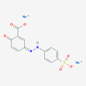 molecular formula C13H8N2Na2O6S B8055076 disodium;(3Z)-6-oxo-3-[(4-sulfonatophenyl)hydrazinylidene]cyclohexa-1,4-diene-1-carboxylate 