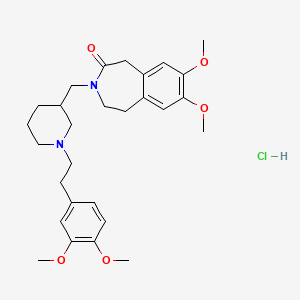 molecular formula C28H39ClN2O5 B8055504 Cilobradine hydrochloride 