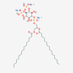 molecular formula C41H78Na3O19P3 B8055555 PtdIns-(4,5)-P2 (1,2-dipalmitoyl) (sodium salt) 