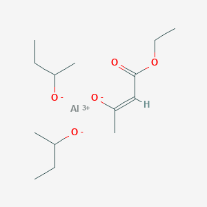 molecular formula C14H27AlO5 B8055827 aluminum;butan-2-olate;(Z)-4-ethoxy-4-oxobut-2-en-2-olate 