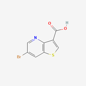 molecular formula C8H4BrNO2S B8056478 6-Bromothieno[3,2-b]pyridine-3-carboxylic acid 