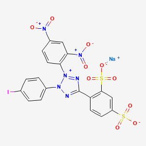 molecular formula C19H10IN6NaO10S2 B8056670 Sodium;4-[2-(2,4-dinitrophenyl)-3-(4-iodophenyl)tetrazol-2-ium-5-yl]benzene-1,3-disulfonate 