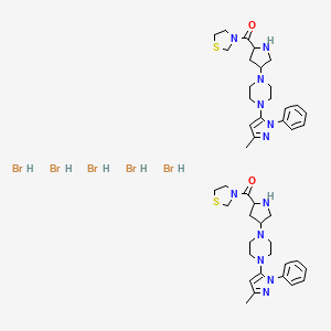 molecular formula C44H65Br5N12O2S2 B8056727 Teneligliptin hydrobromide 