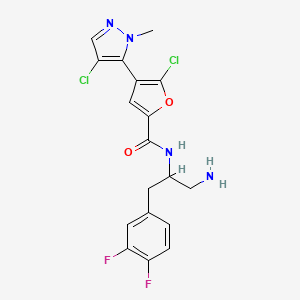 molecular formula C18H16Cl2F2N4O2 B8056768 GSK2141795 
