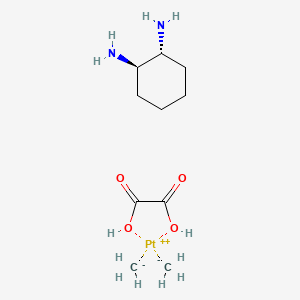 molecular formula C10H22N2O4Pt B8057082 carbanide;(1R,2R)-cyclohexane-1,2-diamine;oxalic acid;platinum(2+) 
