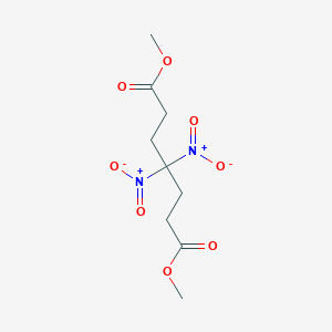 molecular formula C9H14N2O8 B080571 Dimethyl 4,4-dinitroheptanedioate CAS No. 14826-50-7