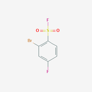 molecular formula C6H3BrF2O2S B8057334 2-Bromo-4-fluorobenzenesulfonyl fluoride 