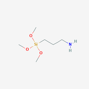 molecular formula C6H17NO3Si B080574 3-Aminopropyltrimethoxysilane CAS No. 13822-56-5