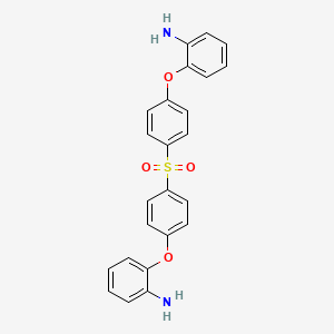 molecular formula C24H20N2O4S B8057417 Benzenamine, 2,2'-[sulfonylbis(4,1-phenyleneoxy)]bis- CAS No. 52338-52-0
